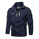 PMDKLSPQ Regenjacke Herren Softshelljacke Wasserdicht Regenmantel Mit Kapuze Wetterfest Übergangsjacke Regenmantel Regenponcho Regenjacke Wasserdicht Atmungsaktiv Wanderjacke