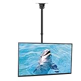 Suptek TV Deckenhalterung Für 26-55 Zoll LCD LED Plasma Flachbildschirme höhenverstellbar mit Neigungs und Schwenkbewegung, kompatibel mit Fernseher MC4602