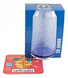 sefrado Bundle 1 x Cola Glas Blau McDonalds 2025-20 Jahre...