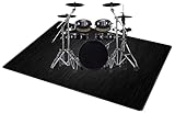 QQDD Drum-Teppich Schlagzeugteppich Trommel Schallschutz Teppich rutschfeste Matte für E Drum Schlagzeug Elektronisch Snare Teppich Snare Drum Musikinstrumente Schalldicht Teppiche (80CM - 200CM)