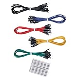 ELEGOO Jumper Wire Kabel Male Female 200mm 50er Set Zusammen mit ein 170 Kontakte Breadboard