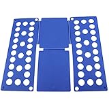 Kleidermappe, Hemden-Faltbrett, T-Shirt-Ordner, Kinder-Kleidung, Faltbrett, schnelles Wäsche-Faltbrett, Kunststoff-Hemdenordner, einfach und schnell für Kinder und Erwachsene zu falten (blau)