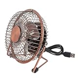 Housoutil USB Mini Tischventilator Drehbar Leise Tragbar Persönlicher Desktop Lüfter für Büro und Zuhause Einstellbarer Stromsparend für Laptop und Reise