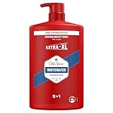 Old Spice Whitewater 3-in-1 Mehrzweck-Shampoo für Haar, Gesicht und Körper 1000 ml, langanhaltende Frische, Duft von Parfümqualität, Tiefenreinigung