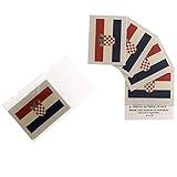10 x Kroatien Tattoo Fan Fahnen Set - EM 2024 - Croatia temporary tattoo Flag (10)