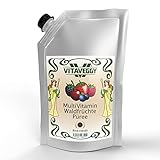 VITAVEGGY Frucht-Püree MultiVitamin Wald-Früchte 6x 1kg mit Himbeere Sauerkirsche Erdbeere Blaubeere Heidelbeere Brombeere für Obstbrei Fruchtmus Babybrei Obstmus Smoothie Sorbet Müsli (6)