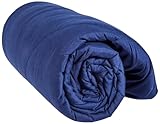 Amazon Basics Wende-Steppdecke, Mikrofaser, Marineblau 135X200 cm