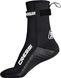 Cressi Guardian Mid High Neoprene Socks 2mm M - 2mm Neopren Mittelhohe Socken mit Klettverschluss, Ideal für alle Wassersportbegeisterten, Schwarz, M, Unisex