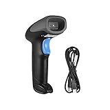 Kabelgebundener 2D-Barcode-Handscanner, USB-Anschlusskabel, LED-Anzeige, Summer, für Bibliothek, Bestandsverfolgung, POS