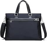 IMPLUG Herren-Laptop-Aktentasche, Business-Tasche mit Tragegriff, lässig, Messenger-Tasche, Arbeit, Reisen, Outdoor-Tasche (Color : Top Handle - Black)