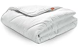 sleepling Winter Bettdecke 135x200 cm, Winterdecke Warm, Made in EU, Ökotex 100, Waschbar 60 Grad, Winterbettdecke 135 x 200, 100% feine Mikrofaser, Basic 100