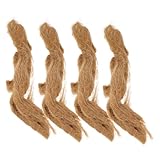 VICASKY 4 Stück Teiliges Natürliches Jute feueranzünder Praktisches Outdoor feuerstarter Werkzeug Leichter Camping flammenstarter Windbeständig und Mehrfach Verwendbar für Survival und