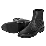 START Reitstiefelette Basic aus Echtleder - Chelsea-Style Reitstiefel Damen, elastische Einsätze (Schwarz, 39, EU Schuhgrößensystem, Erwachsene, Alphanumerisch, M, Medium)