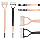 YQQYG Wimpernkamm 2 Stück, Wimperntrenner, Doppelkopf-Wimperntrenner, Verstellbare Bürste für überschüssige Mascara-Entfernung, Trennung der Wimpern, Beseitigung von Mascara-Klumpen