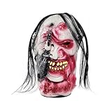 RMBLYfeiye Horror Maske für Erwachsene, Scream Maske Ghost Maske Grusel Cosplay Masken Halloween Maske, Neuartige Realistische Gruselige Maske für Halloween Karneval Party