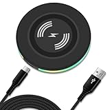 15W Wireless Charger Induktive Ladestation für Google Pixel 8 8 Pro 7 7a 6 pro, Samsung Galaxy S24/S23/S22/S21/S20/Z Flip 5, Kabelloses Ladegerät Handy-induktionsladegeräte LadePad für iPhone 15/14/13