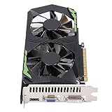 Tbest GTX 1050 Ti,Geforce GTX 1050 Ti,Grafikkarten,Grafikkarte 128bit 4GB DDR5 1250MHz Automatische Erkennung Langlebiges Computerzubehör für Desktop-Computer mit Zwei Lüftern