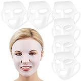 Guduling 6 Stück Silikon Maske Wiederverwendbar,Silikon Gesichtsmaske,Silicone Face Mask,Gesichtsmasken Abdeckung,Silikonmaske für Wasserfeste Feuchtigkeitsspendende SPA