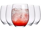 KONZEPT Wassergläser Set 6-teilig – 300 ml Trinkgläser Set, besonders standfest & griffig, ideal für Wasser, Saft, Limo, Gin