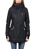 berydale Herren Funktionsparka Jacke, Schwarz-gefütterter Winter Parka, M