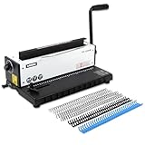 RAYSON Drahtbindegerät, 34 Rundes Loch, 120 Blatt Bindekapazität, Teilung 3:1, A4, TD1200R