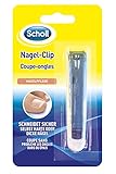 Scholl Nagel-Clip - für gepflegte Füße - mit Hebelsystem um den Kraftaufwand zu reduzieren - ideal auch für harte oder dicke Nägel - stabil - 1 Stück