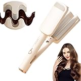 32mm Welleneisen für Haare, Lockenstab Große Locken, Beach Waves Lockenstab, Mermaid Hair Waver, Wellen Lockenstäbe, Einstellbare Temperatur (160°C-220°C), Geburtstagsgeschenke für Mädchen