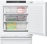 Bosch GUN21ADE0, Serie 6, Smarter Unterbau-Gefrierschrank, 82 x 60 cm Nische, 85 L, Made in Germany, NoFrost, schnelleres Einfrieren, sehr Leise mit nur 35 dB, Flachscharnier mit Softeinzug