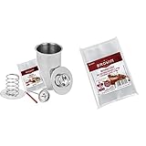 Browin 313115 Cooker Set, rostfreier Stahl & Die Beutel für den Schinkenkocher, Edelstahl, Transparent, für 1.5kg Fleisch