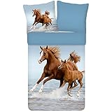 ESPiCO Bettwäsche Trendy Bedding Wildpferde Pferd Fohlen...