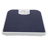 MOBUTOFU Mechanische Körperwaage Tragbar Präzise Analoge Badezimmerwaage Robuste Haushaltswaage zur Gesundheitsüberwachung Blaue Mechanische Personenwaage für Zuhause