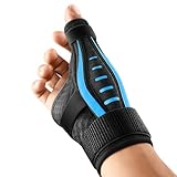 FULDAY Daumenbandage Rechts und Links Hand, Ergonomische Daumensattelgelenk Bandage, Atmungsaktive Daumenschiene, Daumenorthese bei Arthrose, Sehnenscheidenentzündung, Schnappdaumen(M blau)