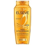 L'Oréal Paris Elseve Shampoo Extraordinary Nutrition Eclat Seltene Öle von Marula und Kamelie, 250 ml