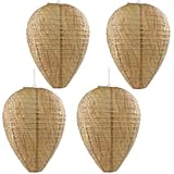 fairytell Wespennest-Attrappen Set, 4 Stück, Wetterfeste Künstliche Hornissennester zur Wespenabwehr, UV-beständig -30°C bis +60°C, für Garten und Balkon