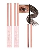 Ultra-Fine Mascara für Kurze Untere Wimpern, 2Pcs Wasserfest Wimperntusche Braun Lange Wimpern, Langlebig Nicht Klumpender, Colored Lash Mascara Verlängernd und Voluminös, Eye Makeup für Frauen-03