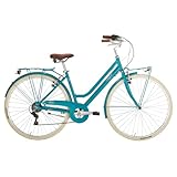 Alpina Bike Bonneville 6 V Damen-Trekking-Fahrrad, türkis, 28 Zoll
