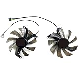 SHANGYG Für PNY für GeForce RTX3060 3060ti XLR8 Revel Epic-X Dual Fan Grafikkarte Ersatz Ersatzteile(A Pair of Fans)