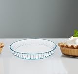 RONDURE Premium-Glas-Kuchenformen zum Backen – 25,4 cm Kuchenform, Ofenteller, perfekt für Kuchen, Quiches und Aufläufe