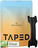 Nasenpflaster Schwarz (30 Stück) - Extra stark Anti Schnarch Nose Strips - Nasenpflaster besser Atmen für mehr Breath im Alltag (Extra Schwarz)