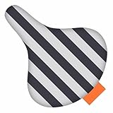 WESTCRAFT BikeCap für Erwachsene - Fahrrad-Bezug Sattelüberzug Regenschutz Fahrradsattel-Bezug Sattelbezüge Seat-Cover Fahrrad-Sitzbezug (Grey Stripes)