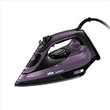 Braun TexStyle 9 SI 9661 VI, Dampfbügeleisen mit FreeGlide 3D-Technologie, vertikales Bügeleisen, Anti-Tropf-Funktion, Tank 330 ml, 260 g/min, 3200 W, Violett