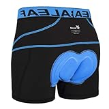 BALEAF Fahrradhose Herren Radunterhose Gepolstert Radlerhose Gepolstert Fahrrad Unterhosen Radhose Kurz Radlerunterhose Fahrradbekleidung Blau M