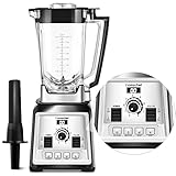 AMZCHEF Standmixer 2000 Watt | 2L Mixer Hochleistungsmixer | Blender mit 8 Einstellbaren Geschwindigkeiten und 4 Vorprogramme für Crushed Ice, Smoothie Maker, Fleisch Mixer | BPA-Freiem