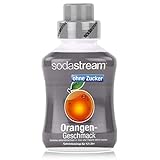 sodastream Sirup Orange ohne Zucker 500 ml, Ergiebigkeit: 1x Flasche ergibt 12 Liter Fertiggetränk, Sekundenschnell zubereitet und Immer frisch, grau, 500