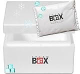Therm-Box Styroporbox 5W mit 1x Kühlakku für Kühlbox 5,9L Innen: 25x19x12cm Transportbox Thermbehälter Wiederverwendbar