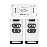 DieseRC Funk Dimmer Schalter DC 5V ~ 72V 10 A Relais Empfänger Controller mit 2 Sendern Fernsteuerung, DC-Motor-Geschwindigkeitsregler Spannungsregler