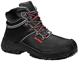 ELTEN Sicherheitsschuhe Renzo XXW Mid ESD S3, Damen und Herren, Leder, Stahlkappe, leicht, robust 43, Schwarz