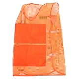 MUCKLILY 1 Satz Kühlweste arbeitskleidung kühlung Arbeitsschutzweste Netzweste eisweste laufweste herren arbeitshosen kühlende Kleidung Coole Weste für heißes Wetter Polyester Orange