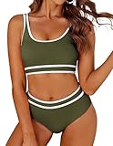 AI'MAGE Bikini Damen Set Badeanzug Bauchweg Sport...