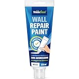 WoldoClean Ausbesserungsfarbe weiße Innenfarbe 225 ml - mit Dosierschwamm zum einfachen Ausbessern kleiner Wand- und Deckenschäden